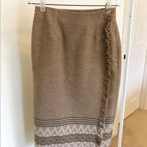 Vintage Liz Sport wool wrap skirt